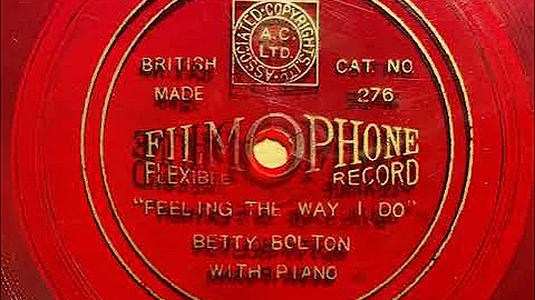 Feeling The Way I Do - Betty Bolton with piano - F...