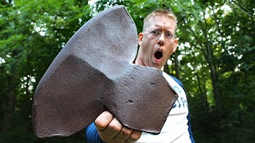 HUGE Ax Restoration - 8 lb Antique Hewing Axe Head
