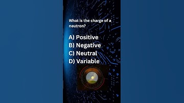 What is the Charge on Neutron...| #Shorts #|quiz #electrostaticsclass12  #Neet | Physics 365