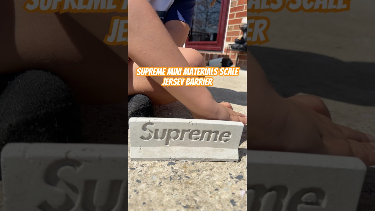 Supreme Mini Materials 1 12 Scale Jersey Barrier - YouTube