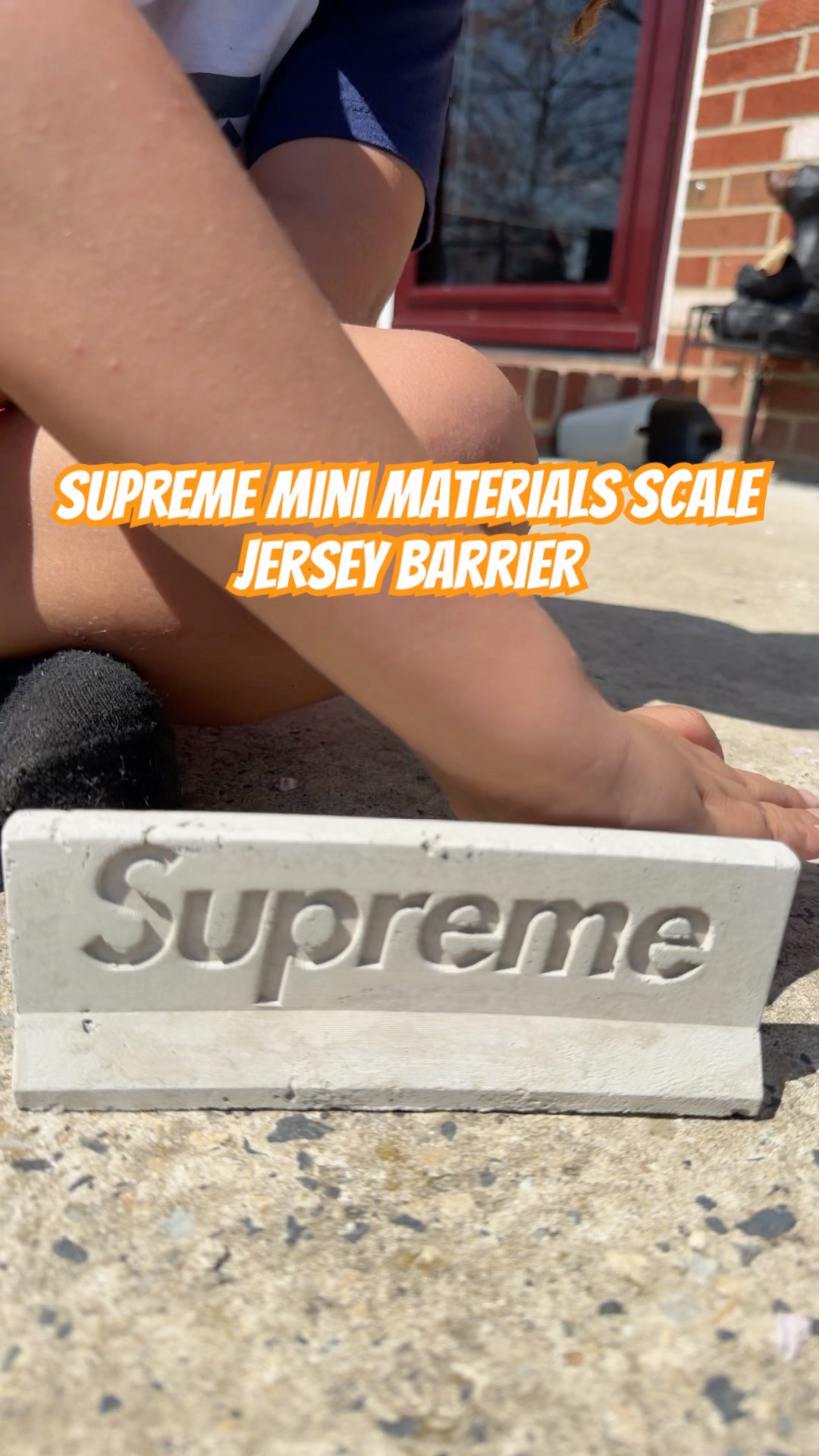 Supreme Mini Materials 1 12 Scale Jersey Barrier - YouTube