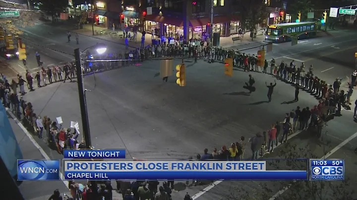 Protesters take to Chapel Hill streets to express anger at Trump’s election