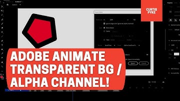 Adobe Animate - How To Render Transparent Background | Alpha Channel