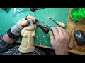 Carving the Red and Gold Santa from Moore Roughouts Part 4