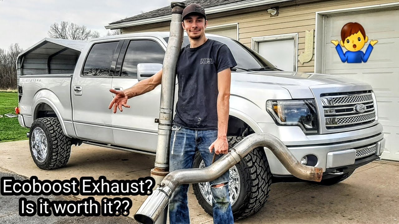 F150 Ecoboost Exhaust:  4" Cat Back MBRP Install, Revs, Drive Bys