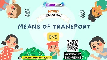 Means of Transport | NCERT Class 3 EVS