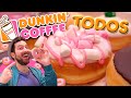 ¡COMIENDO TODOS LOS DONUTS! Pidiendo y probando TODAS LAS ROSQUILLAS DUNKIN’ COFFEE (DUNKIN’ DONUTS)