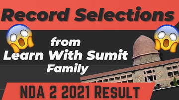 NDA 2 Record Results From LWS Family🔥Congrats To Students & All The Best For SSB | Learn With Sumit