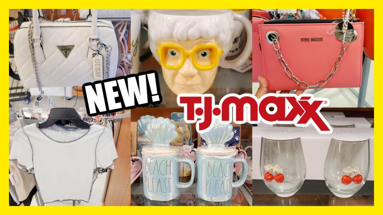 TJ MAXX SHOPPING NEW MUGS NAME BRAND DESIGNER HANDBAGS HOME DECOR COME