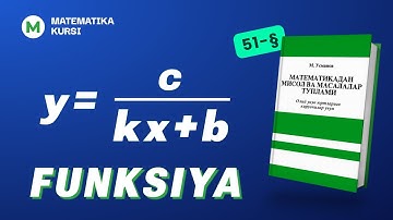 y=k/x Funksiya va uning xossalari 64-dars  /  M.Usmonov