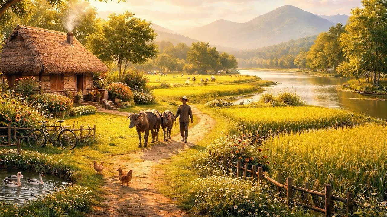 🌿🍳 Peaceful Village Cooking with Sprunki | Countryside Vlog