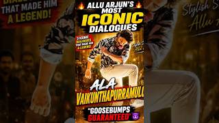 ALLU ARJUN’S 3 MOST ICONIC DIALOGUES 🥵🔥