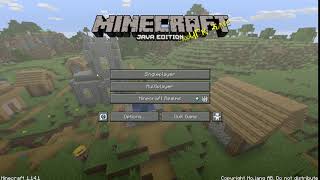 Glitchy Splash text in Minecraft