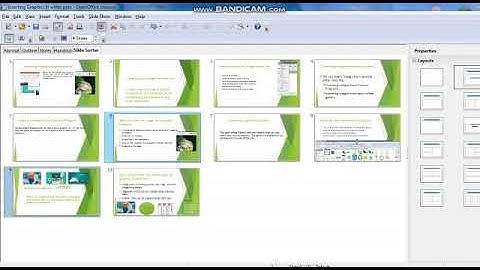 Open Office Impress Moving slides and Rename slide