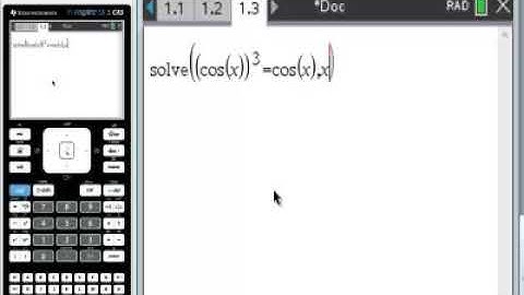CAS Nspire Solve Trig Function on an INTERVAL