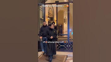 Tae black Aura is back 🔥😎 #taehyung #bts #btsv #v #army #newlook#paris #event #update #trending