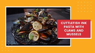 Cuttlefish Ink Pasta With Clams And Mussels Flavor Travel