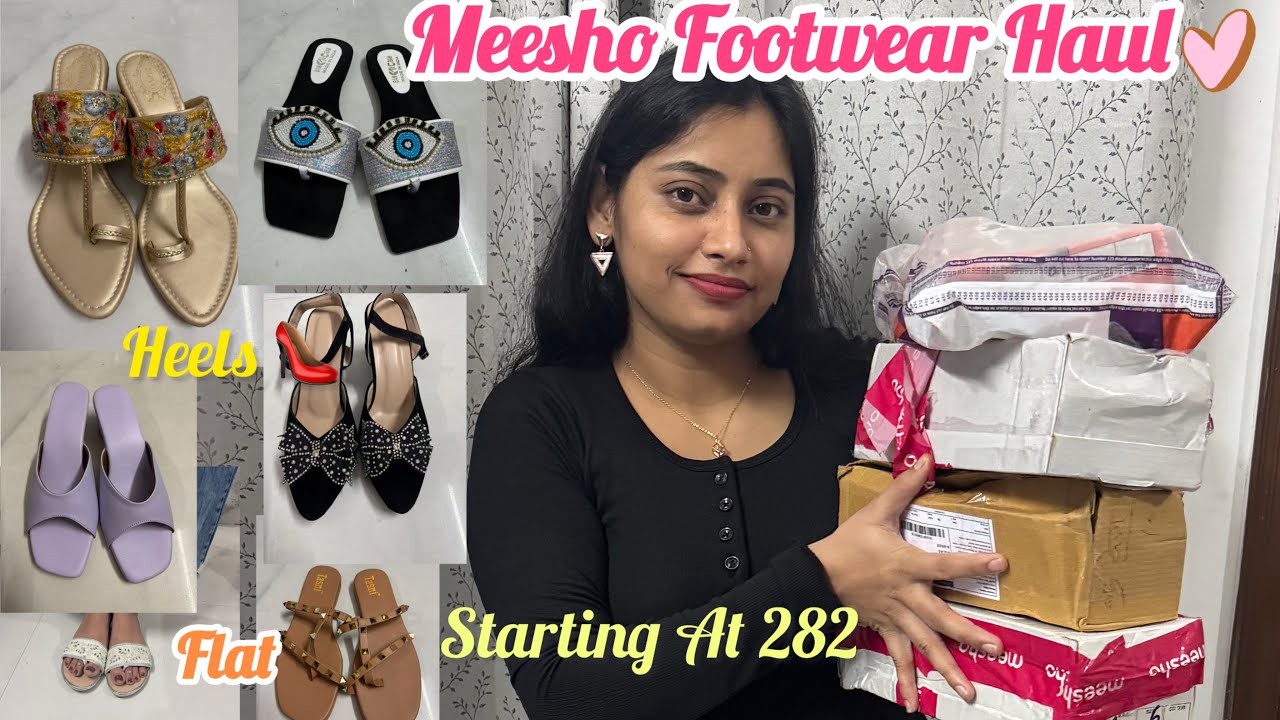Meesho Party/ Dailywear Footwear Haul 🌸 | Starting At 282 | 9 Meesho Footwear Haul 💖 Trendy Heels 👠