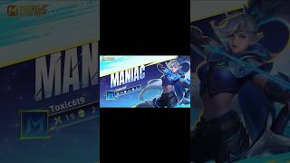 🔥 Miya Maniac Gameplay Edited by Moonton! 🔥 #mobilelegends #mlbb #mlbbcreatorcamp #maniac  #shorts