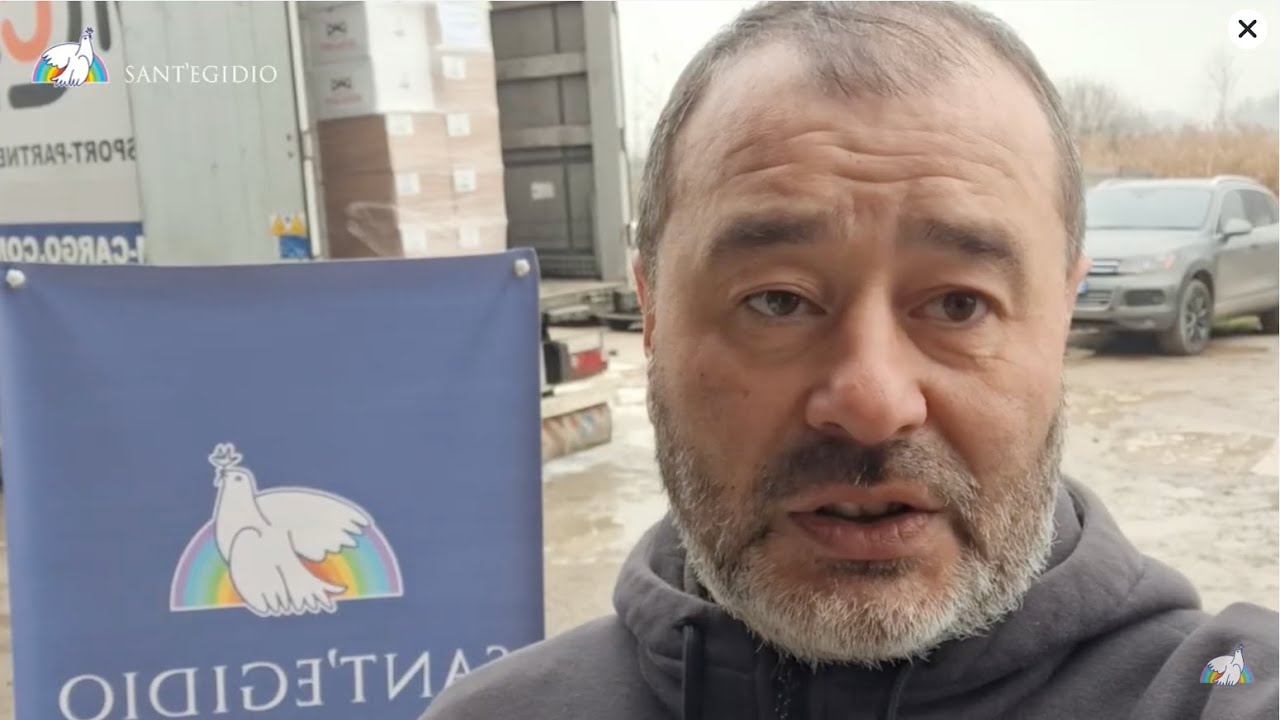 Arrivée du 200e camion d'aide humanitaire de Sant'Egidio en Ukraine