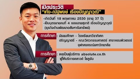 เปิดประวัติ “เท้ง ณัฐพงษ์” หัวหน้าพรรคประชาชน