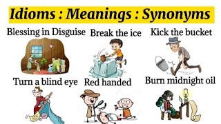 Idioms with Meanings & Synonyms || Enhance your English level 💯 || #idioms