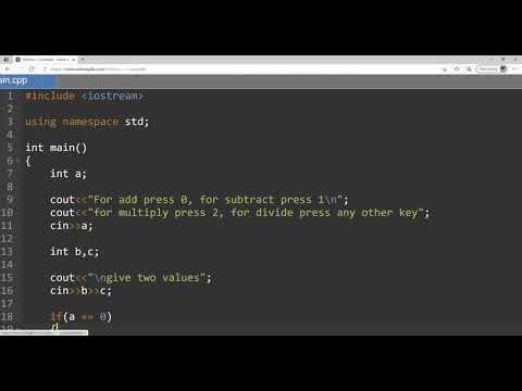 How to create a calculator | C++ Course for Beginners | 3.9 - YouTube