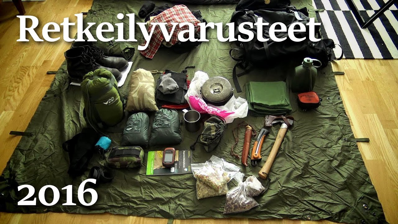 Varusteet viiden päivän vaellukselle - Repovesi kutsuu!