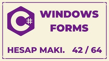 C# Windows Forms Dersleri | Hesap Makinesi | Ders 42