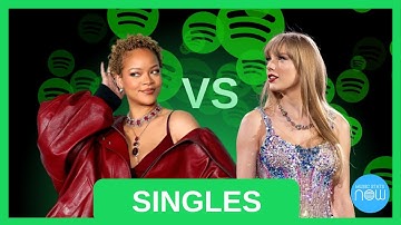 Songs Streaming Battle | TAYLOR SWIFT vs RIHANNA | Spotify (2024)
