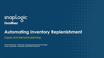 Automating an Inventory Replenishment Process with SnapLogic