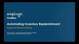 Automating an Inventory Replenishment Process with SnapLogic