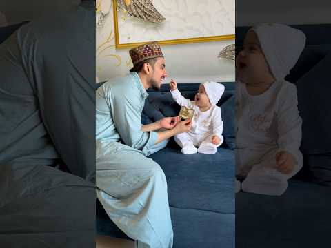 First Eidi from his dad. Say MashaAllah and keep him in your duas 🌙✨#eidmubarak #shorts #addylovers