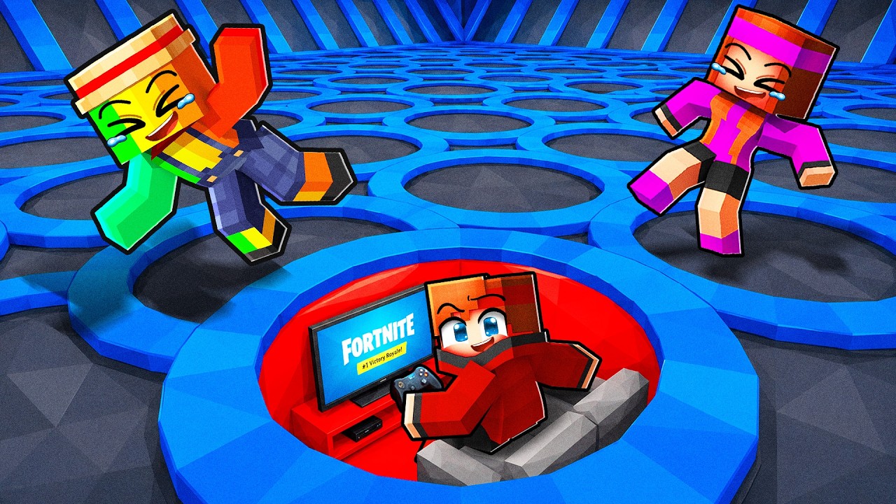 Survivre 7 JOURS dans un TRAMPOLINE PARK sur Minecraft !