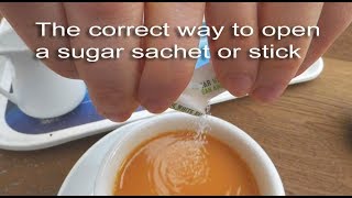 Open Sugar Packet