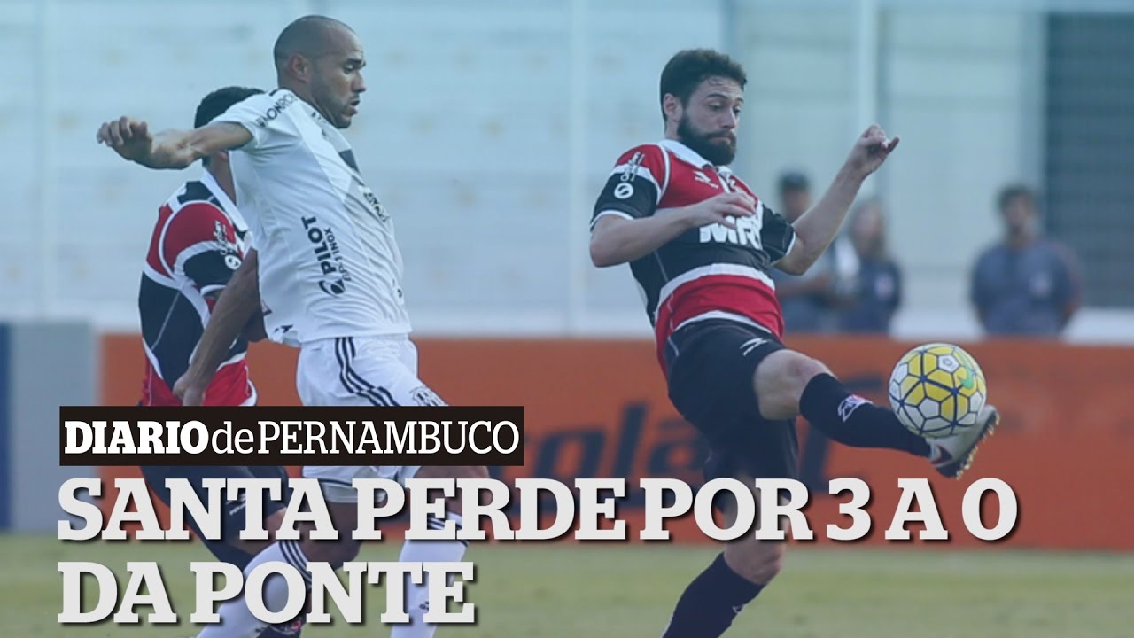 Segundona à vista: Santa Cruz perde da Ponte por 3 a 0 e queda se torna ainda mais concreta pernambuco map