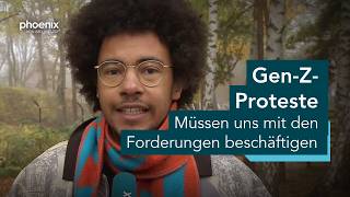 Gen-Z-Proteste: phoenix tagesgespräch mit Luis Bobga | 30.10.26
