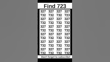 🔍 Test Your Observation Skills With This Fast Number Game #short