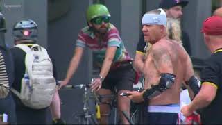 Four people arrested after protests turn into riots in downtown Portland