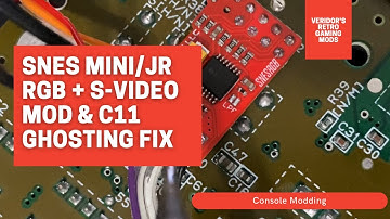 SNES Jr RGB + S-Video Mod and C11 Replacement (re-edit & re-upload)