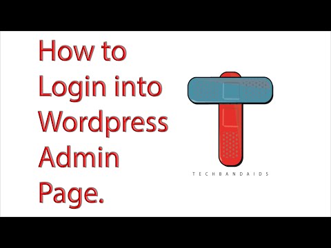 How to login into wordpress admin page.