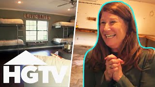 Transforming A Garage Into A Bedroom For 7 Children | Fixer Upper