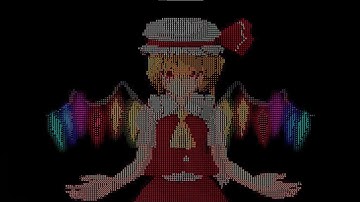 🍎Bad Apple in ASCII colored 🍎 #ascii #badapple