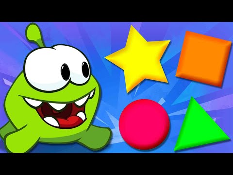 Learn Shapes With Om Nom فيديوهات تعليمية للأطفال تعلم الأشكال مع اوم نوم Learn Arabic With Om Nom 