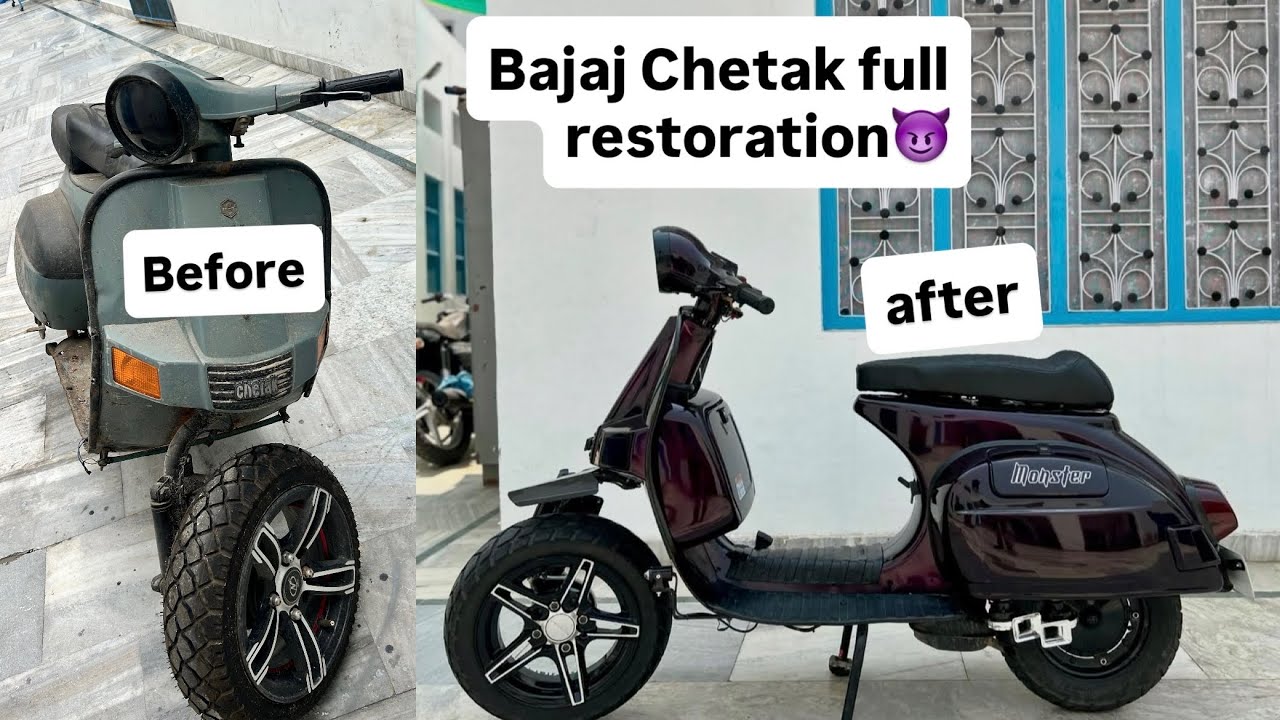 Bajaj Chetak scooter full restoration🚀