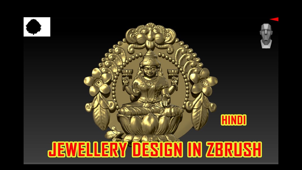 zbrush tutorial for beginners in hindi jewelry | zbrush Laxmi ji pt 5 ...