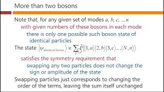 Multiple particle states – David Miller