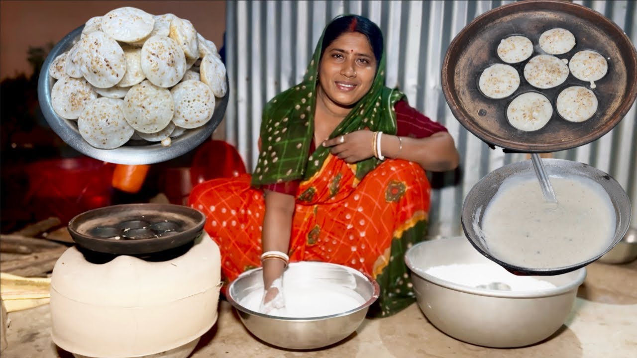 তিল দিয়ে নরম তুলতুলে সাজের পিঠে আর কাঁচা আমের ফলসি দিয়ে ঘরোয়া ক্ষীর রেসিপি।