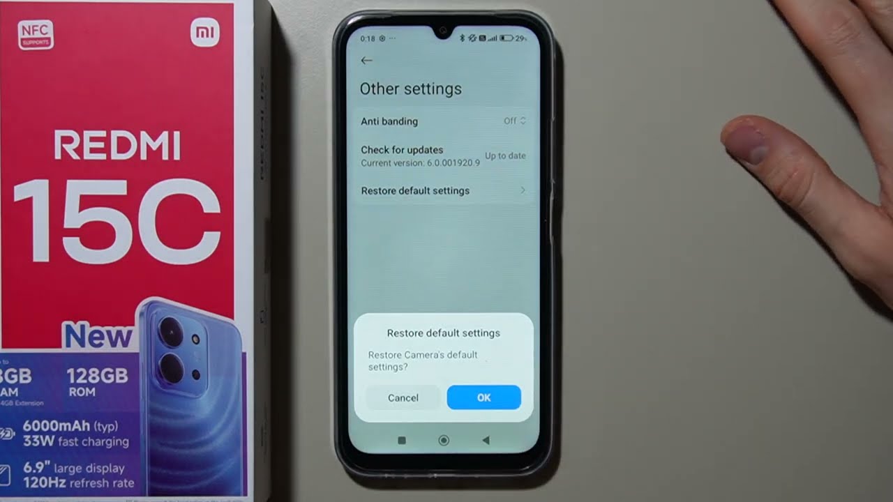 Redmi 15C: How to Restore All Camera Settings