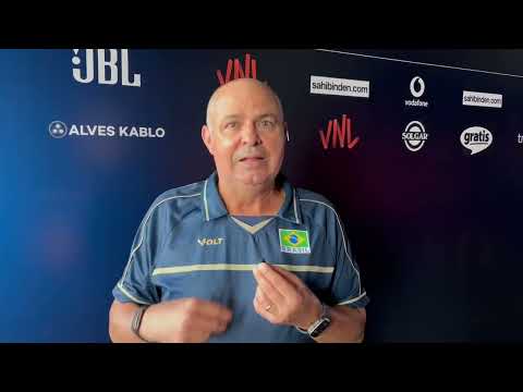 O assistente técnico Paulo Coco fala sobre a vitória do Brasil sobre a França, em Ankara, na Turquia